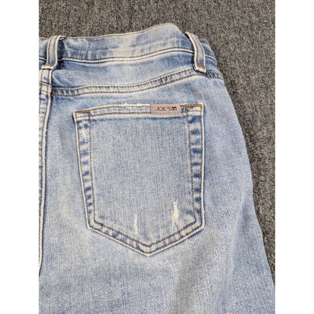 Joes Jeans High Rise Straight Ankle Distressed Light Wash Denim W27 - Picture 7 of 8